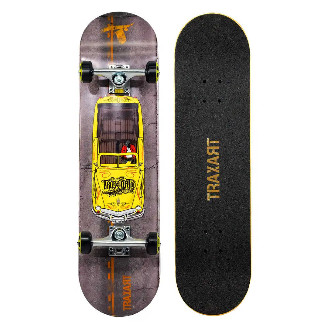 Skate Profissional Lowrider Amarelo | TRAXART – Traxart