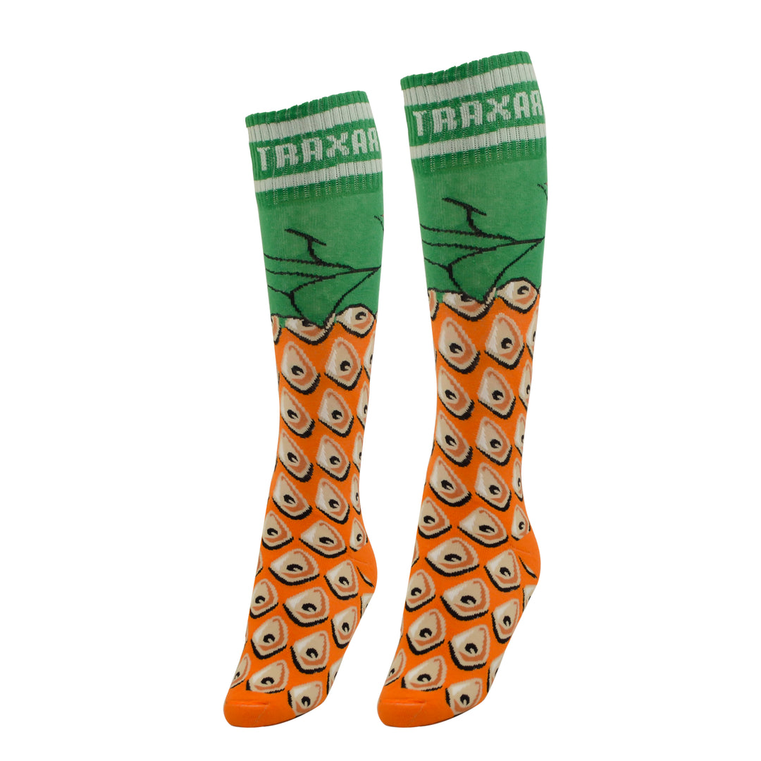 Meia Inline Desenhada Eyes Laranja DZ-073