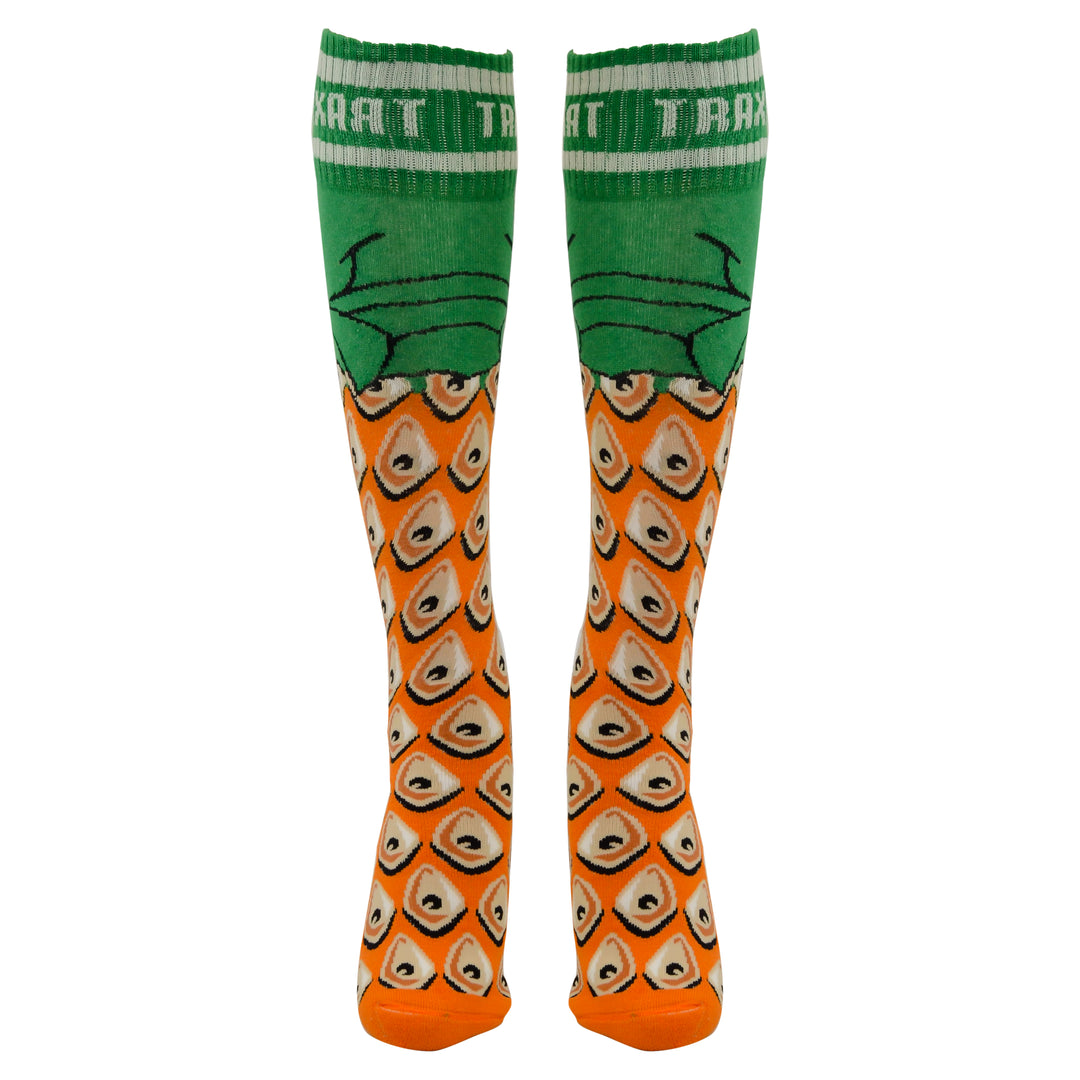 Meia Inline Desenhada Eyes Laranja DZ-073