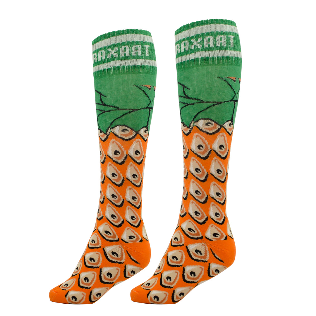 Meia Inline Desenhada Eyes Laranja DZ-073