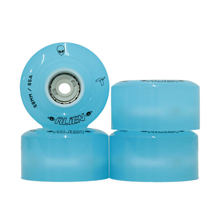 Jogo de Rodas LED Alien Azul 58mm x 32mm/85A