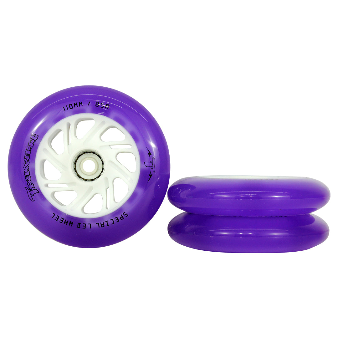 Jogo de Rodas LED Special Roxa 110mm/85A | TRAXART – Traxart