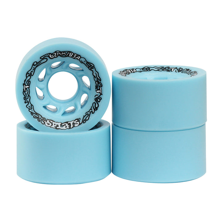 Jogo de Rodas Splats Azul 62mm x 40mm/83A
