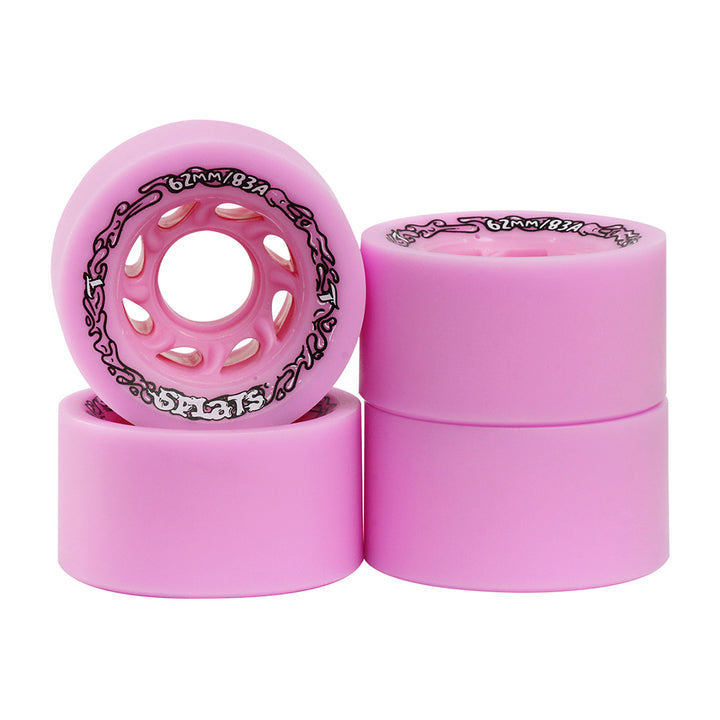 Jogo de Rodas Splats Rosa 62mm x 40mm/83A