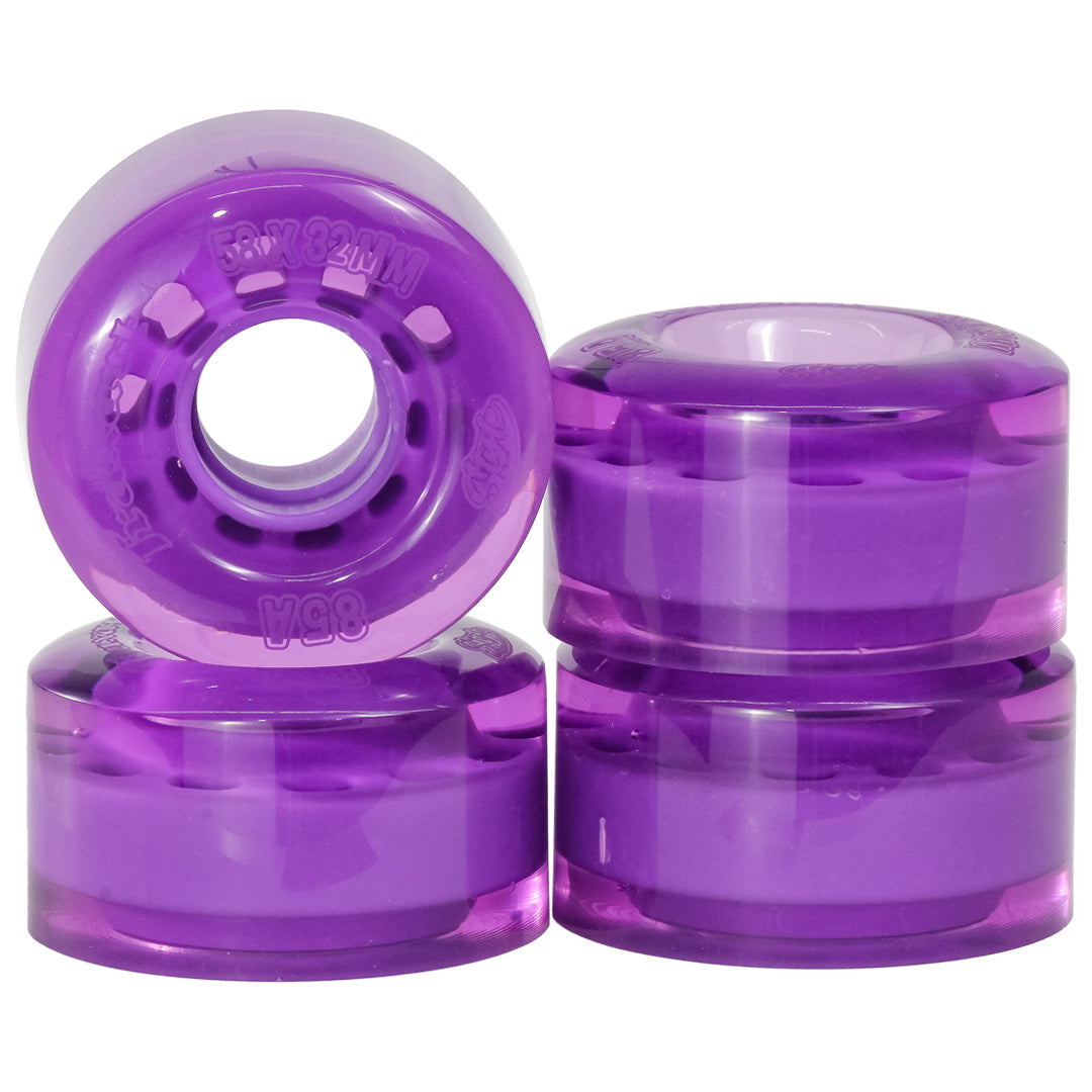 Jogo de Rodas Style Roxo 58mm x 32mm/85A