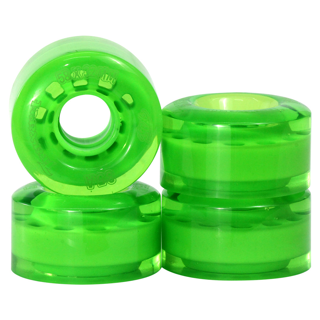Jogo de Rodas Style Verde 58mm x 32mm/85A