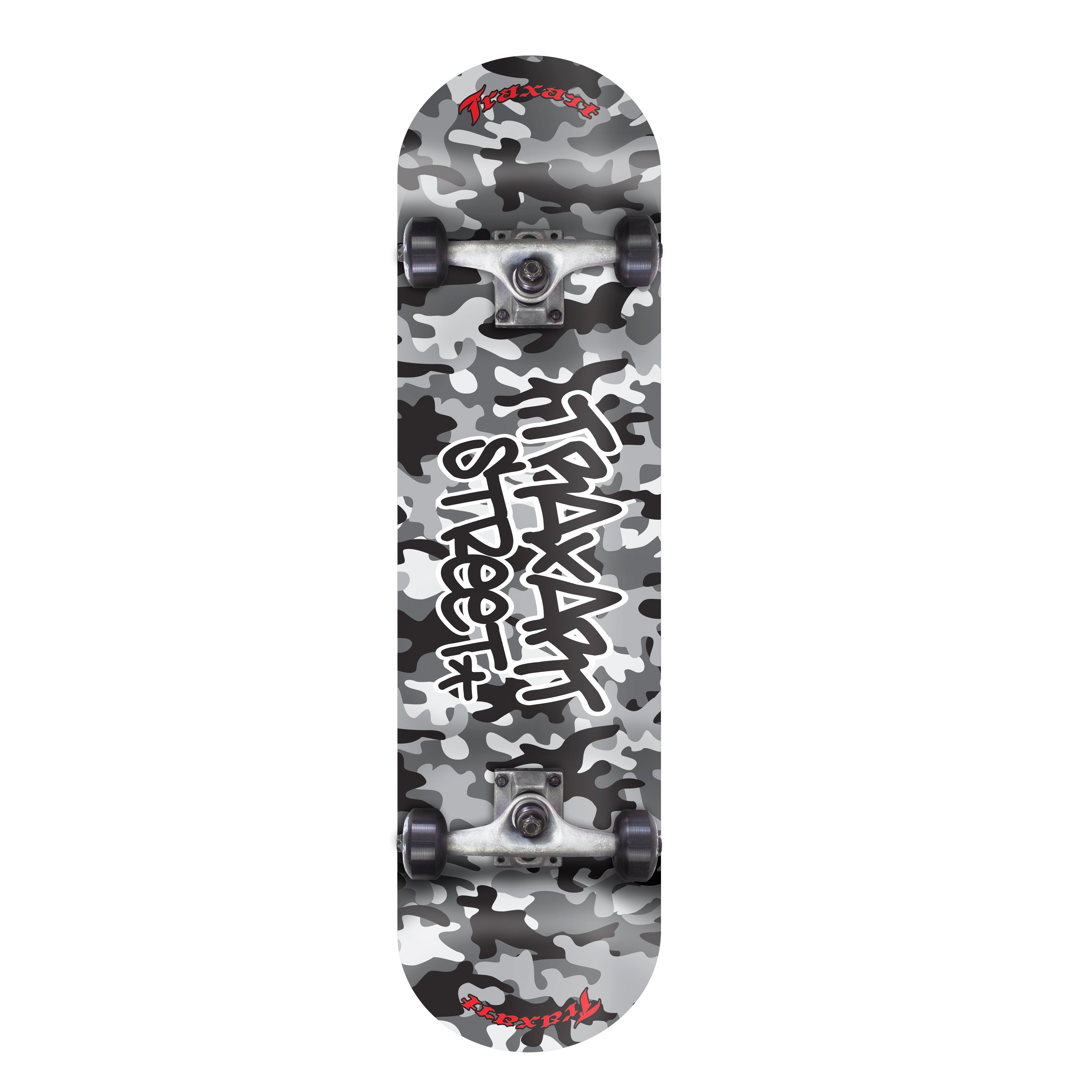 Skate Intermediário Gray Camo | Traxart
