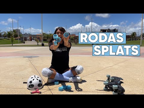 Jogo de Rodas Splats Rosa 62mm x 40mm/83A