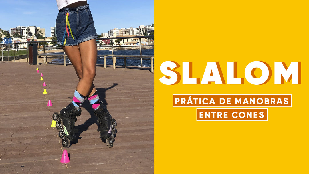 Slalom: Prática de manobras entre os cones