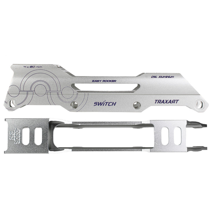 Base Switch Para Patins Freestyle 4 Rodas 80mm - Cinza