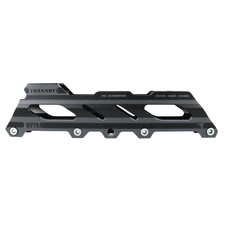 Base Híbrida Byte 3 Rodas 110mm ou 4 Rodas 80mm - Preta