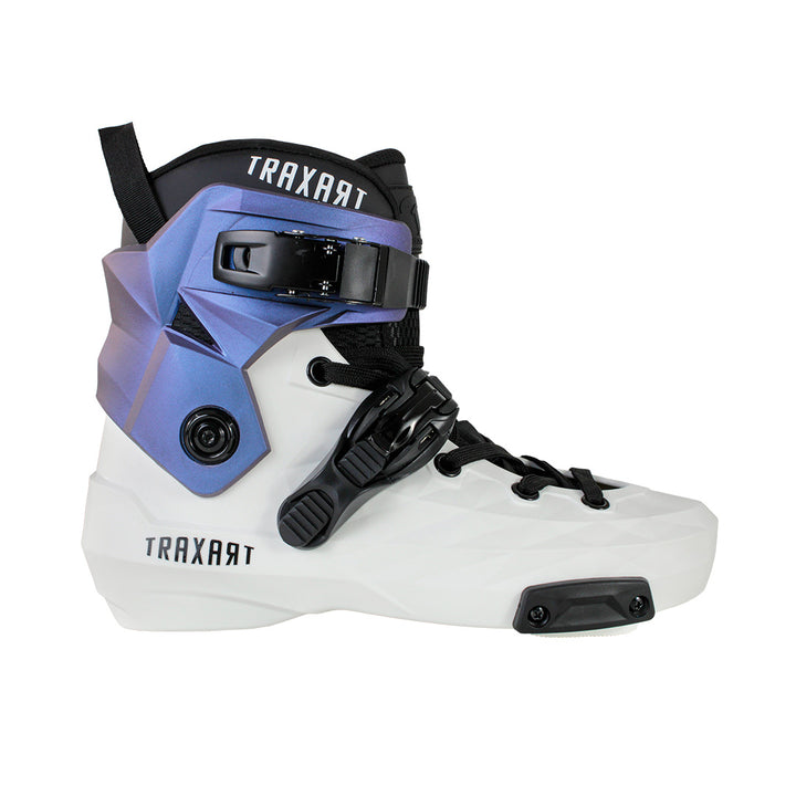 Bota Custom Branca com Cuff Holográfico