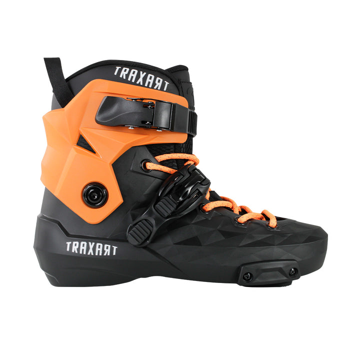 Bota Custom Preta Personalizada - Laranja