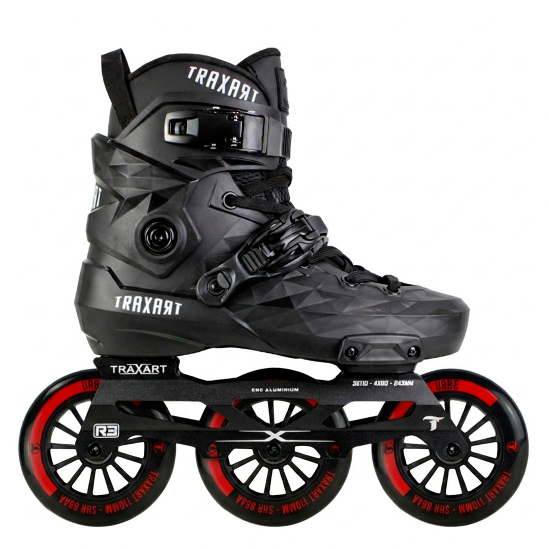Patins Custom Preto + Base Híbrida + Rodas Urb-e 110mm