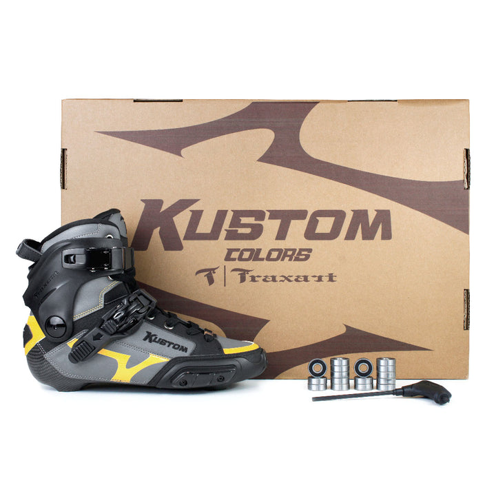 Bota Freestyle Traxart Kustom Carbono Amarelo