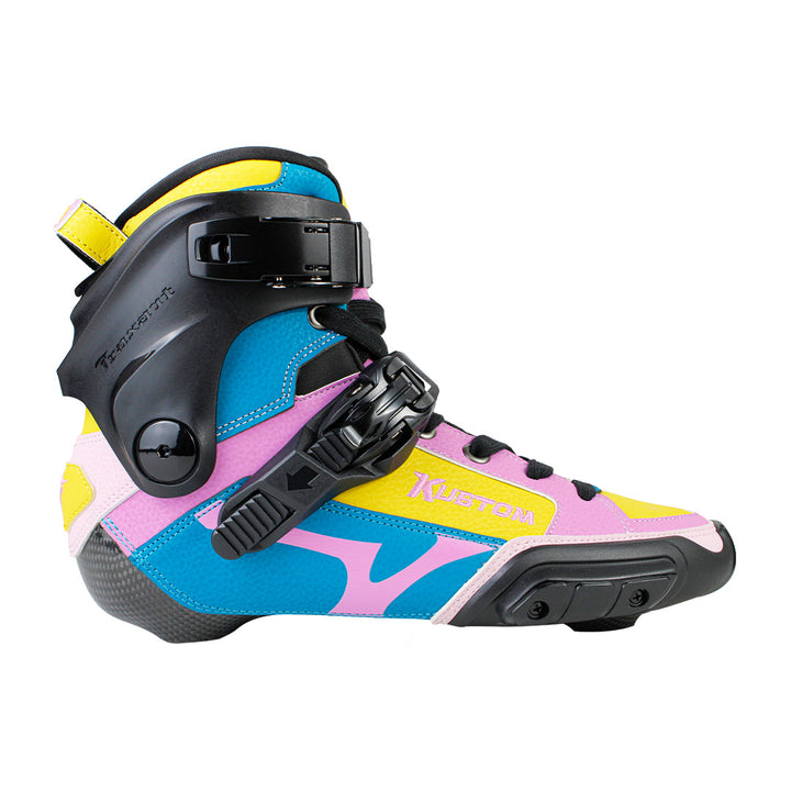 Bota Freestyle Traxart Kustom Carbono Azul e Rosa