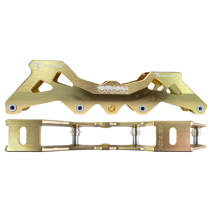 Base Híbrida Orion 3 Rodas 110mm ou 4 Rodas 80mm - Dourada