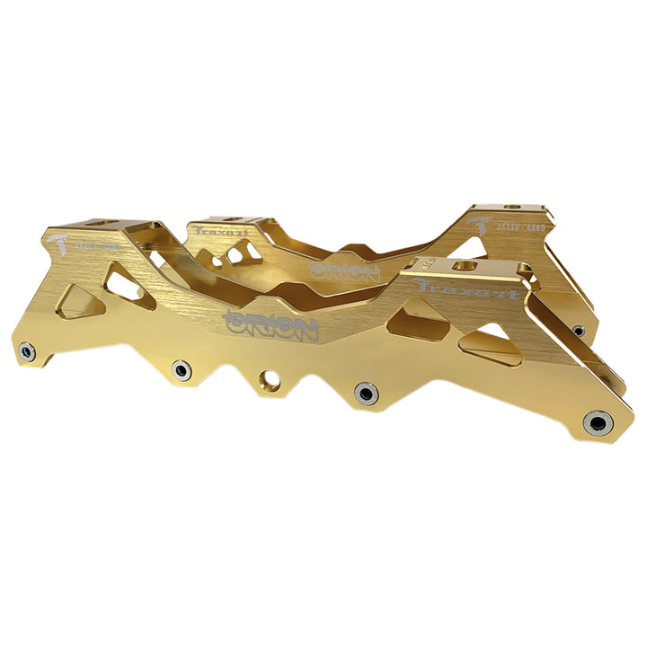 Base Híbrida Orion 3 Rodas 110mm ou 4 Rodas 80mm - Dourada