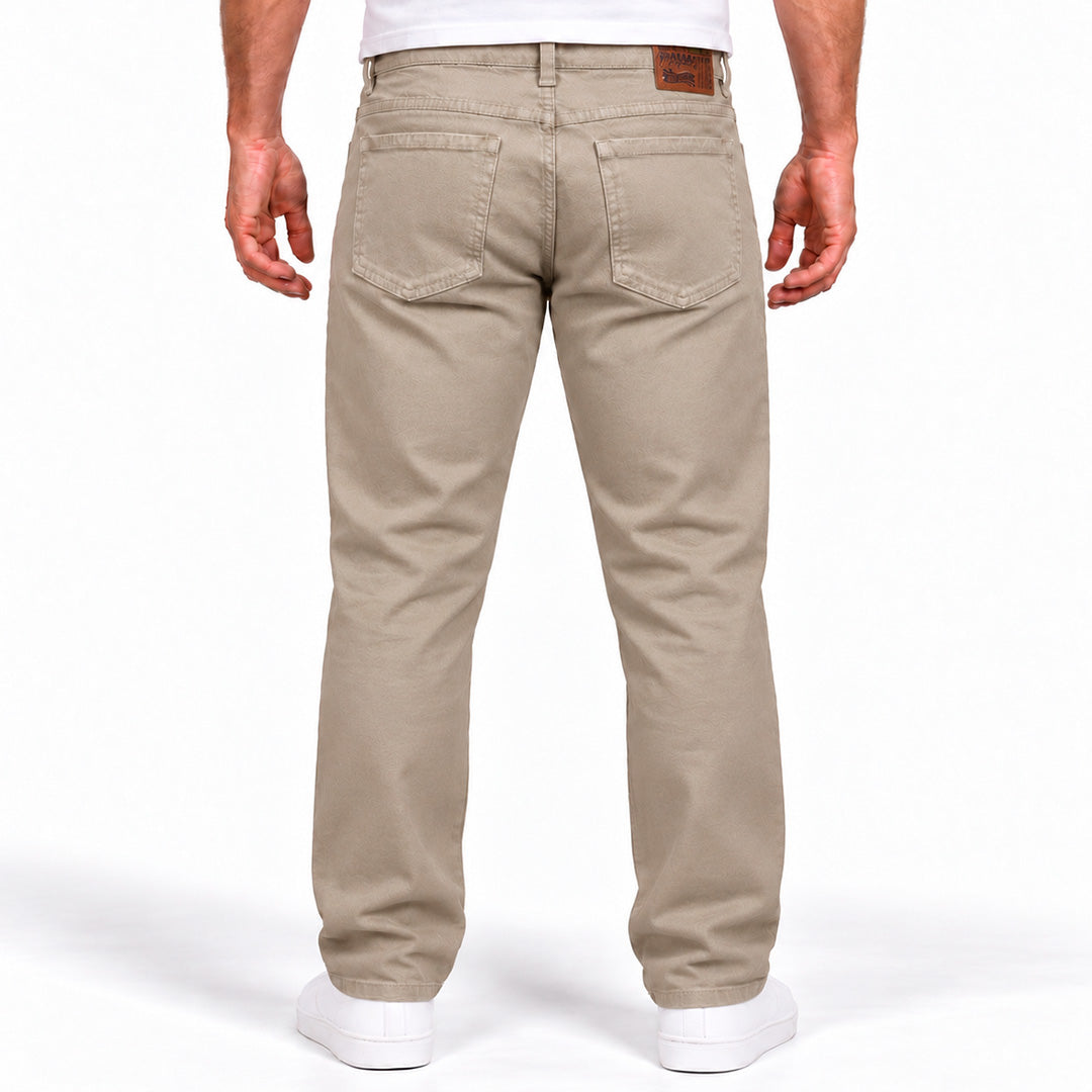 Calça Masculino Jeans Bege Claro GC-214