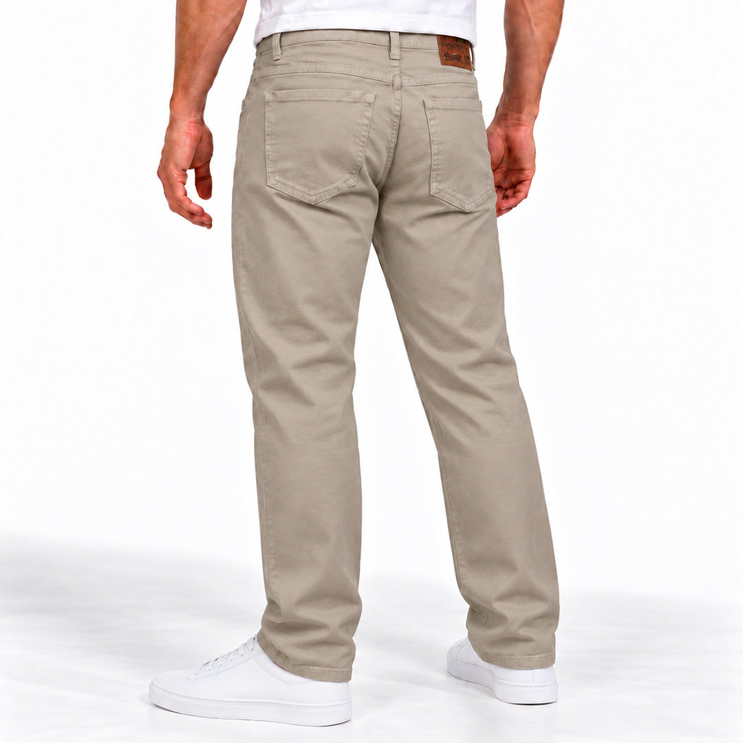 Calça Masculino Jeans Bege Claro GC-214