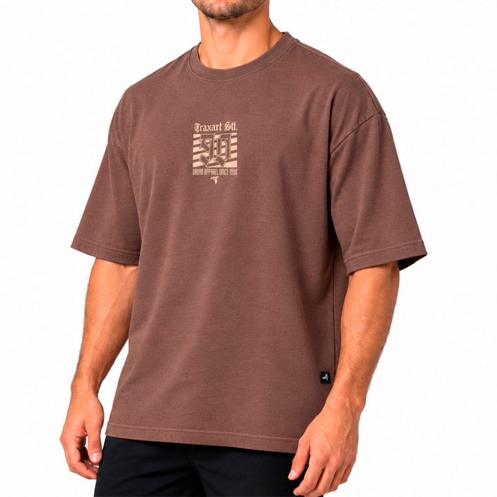 Camiseta Traxart Oversized Marrom GD-033