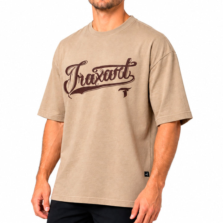 Camiseta Traxart Oversized Bege GD-036
