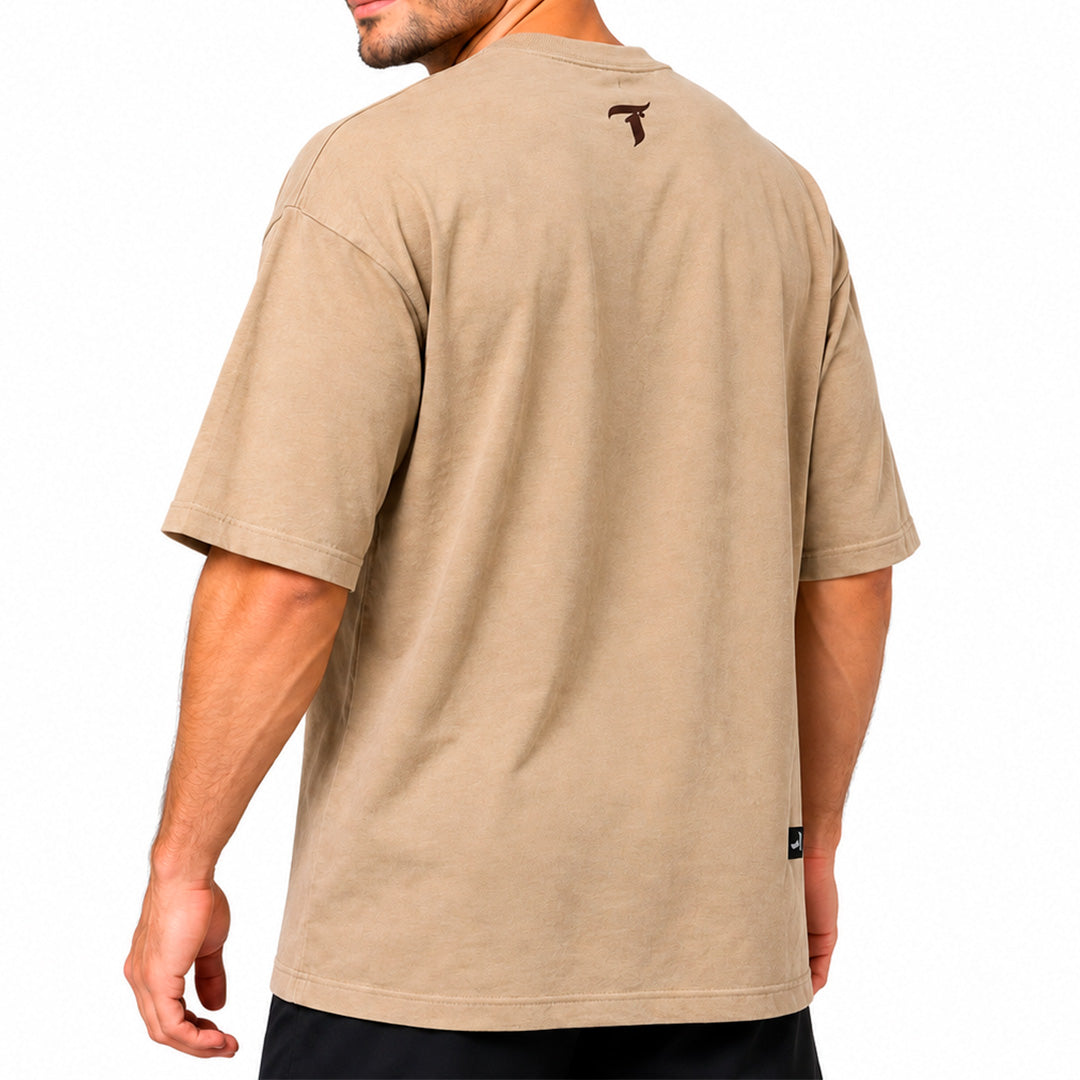Camiseta Traxart Oversized Bege GD-036