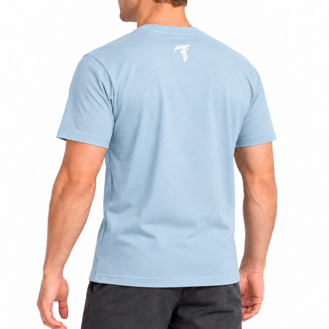 Camiseta Traxart Logo Azul Claro GD-242