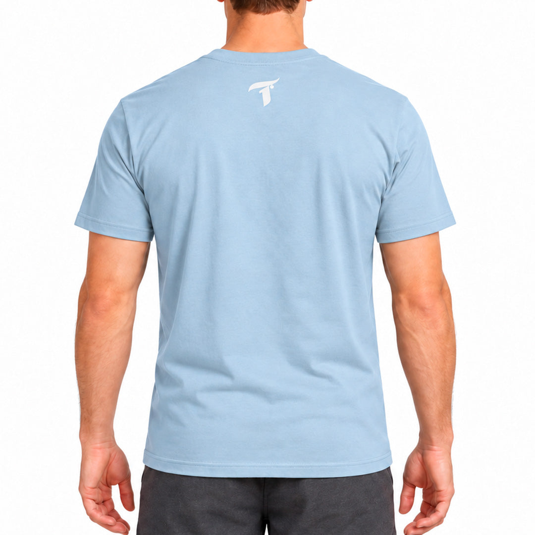 Camiseta Traxart Logo Azul Claro GD-242