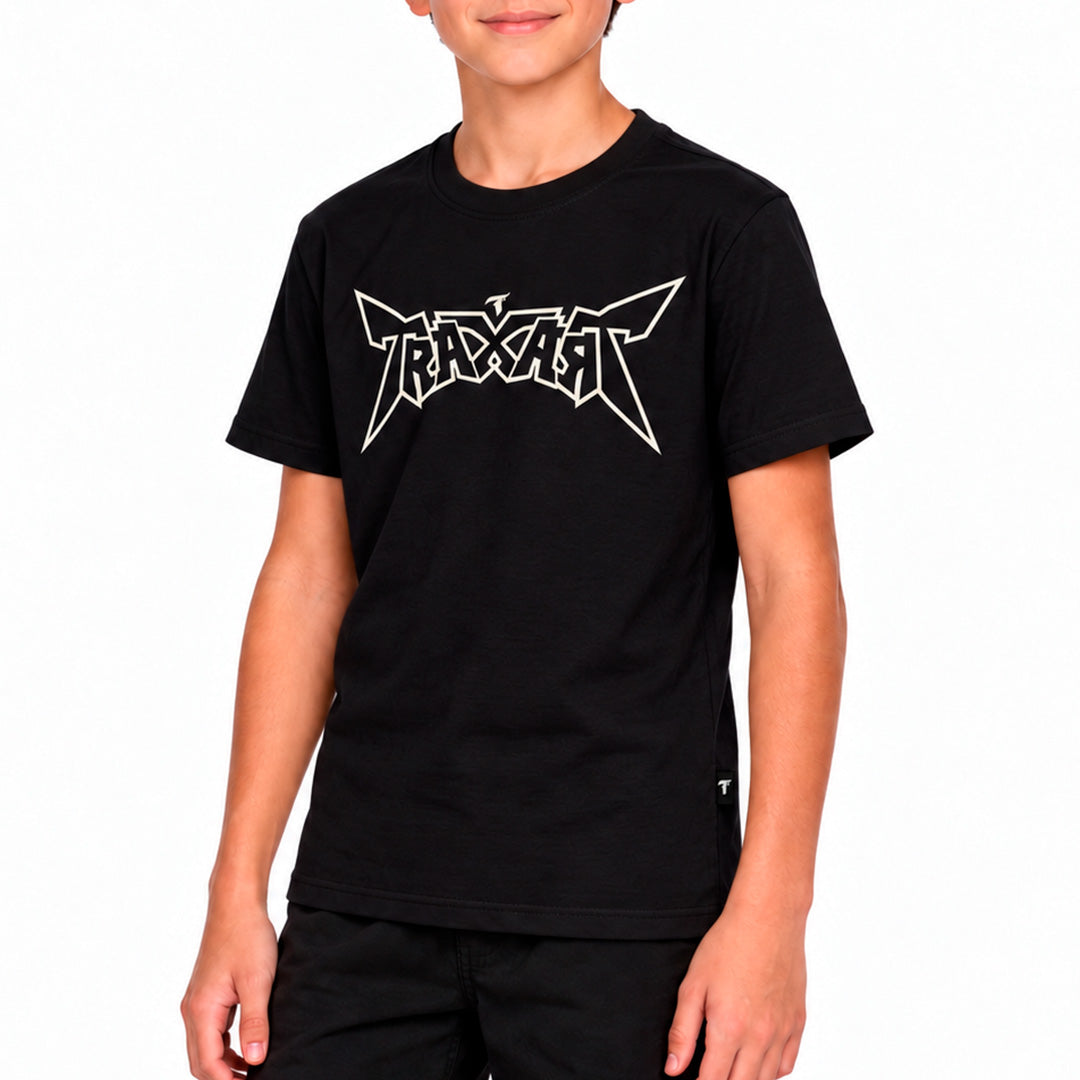 Camiseta Traxart Juvenil Style Logo Preta GC-328