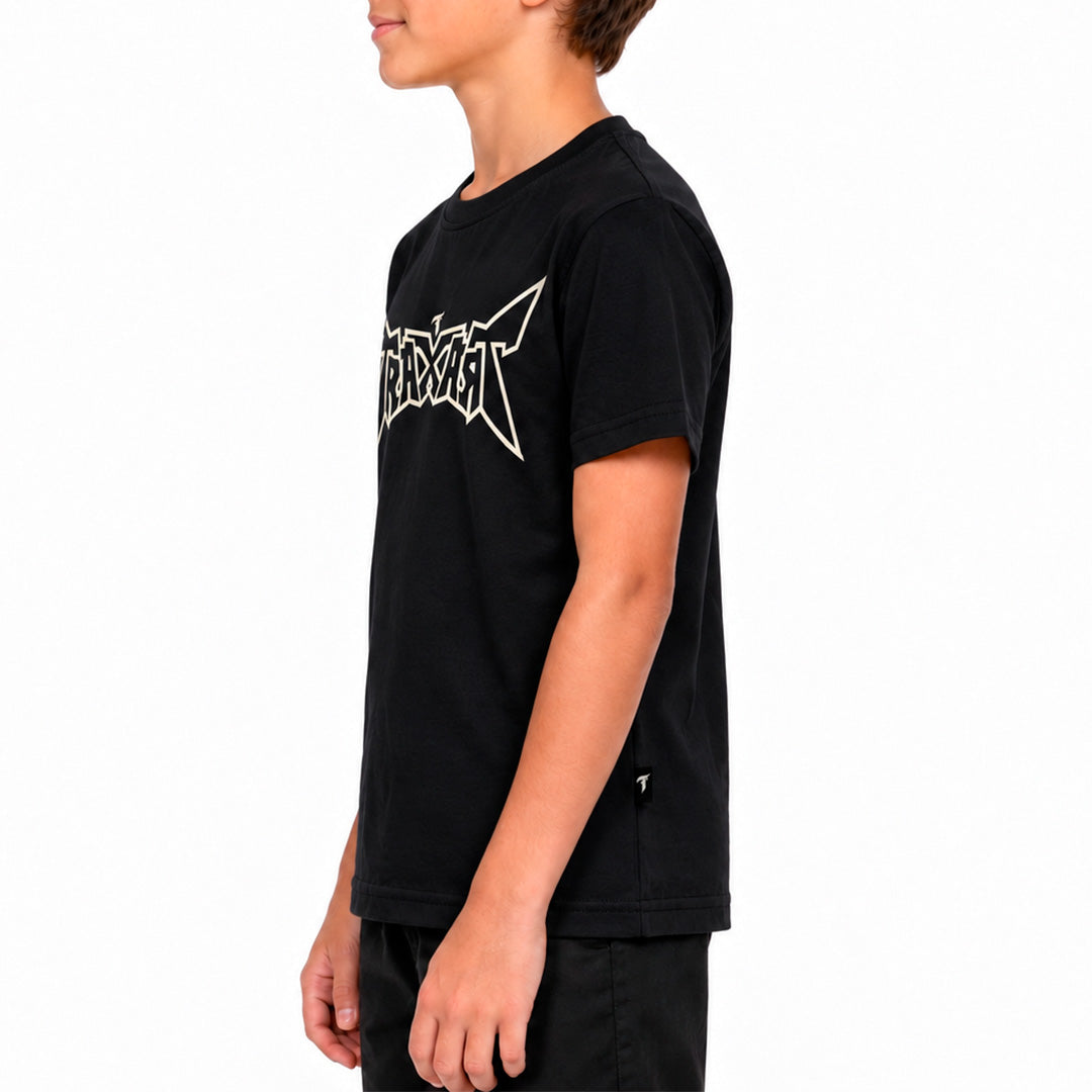 Camiseta Traxart Juvenil Style Logo Preta GC-328