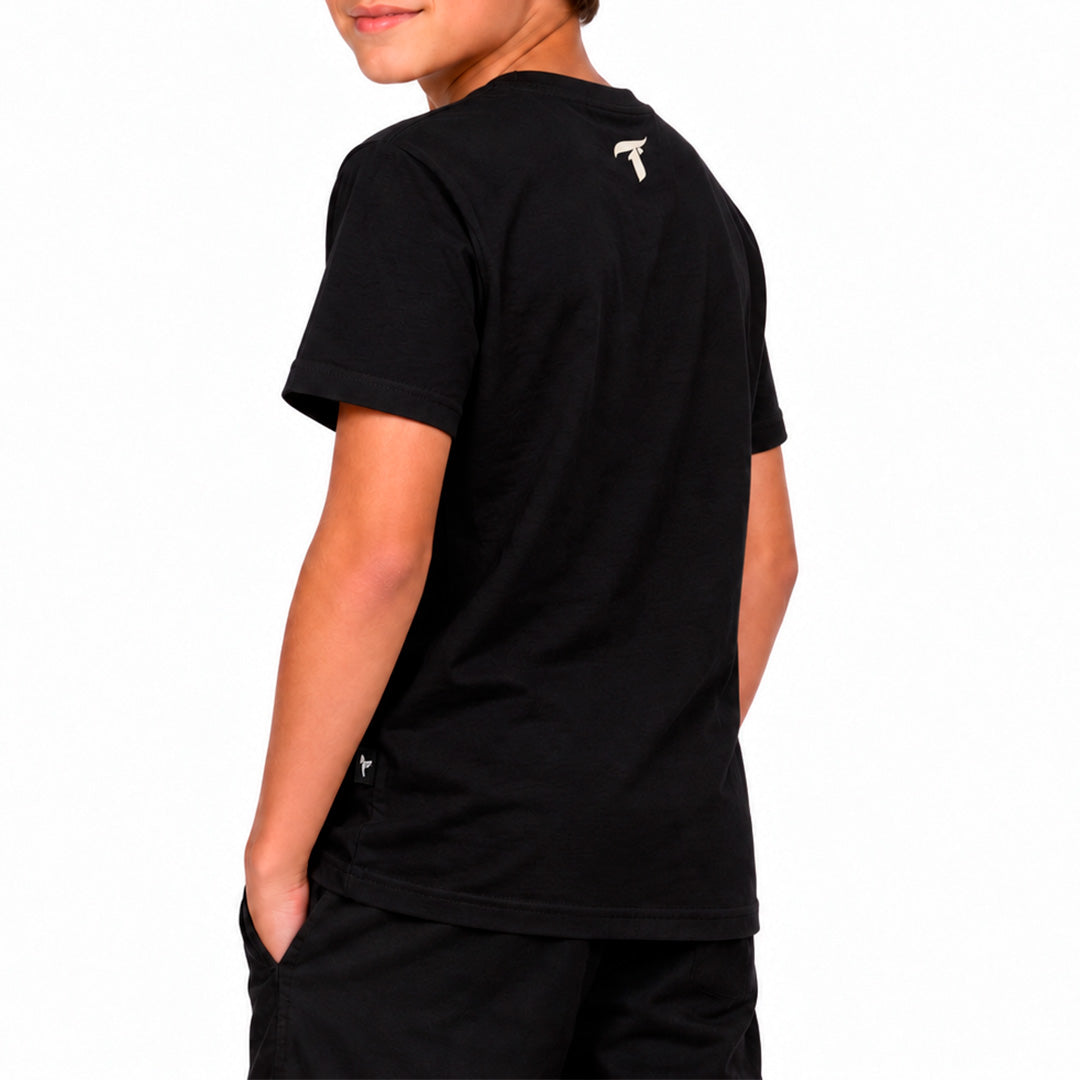 Camiseta Traxart Juvenil Style Logo Preta GC-328