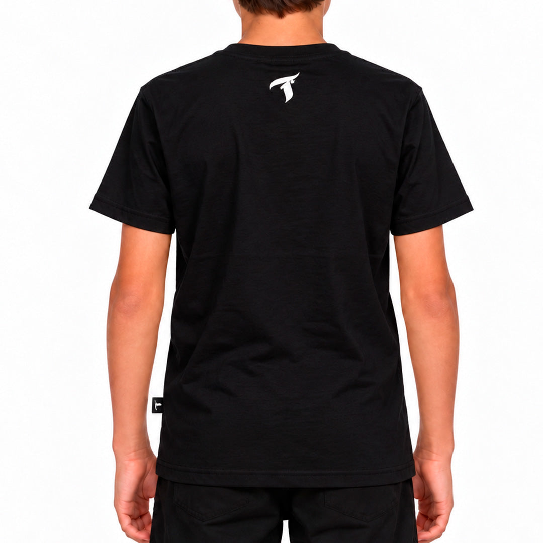 Camiseta Traxart Juvenil Style Logo Preta GC-328