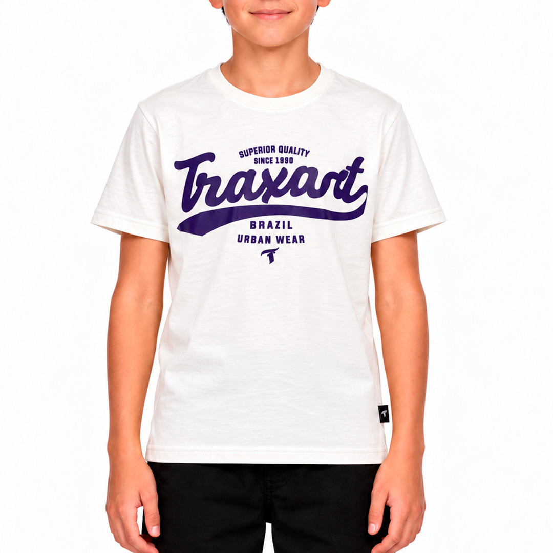 Camiseta Traxart Juvenil Style Off White GC-321