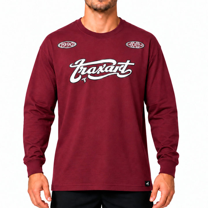 Camiseta Traxart Manga Longa Vinho GD-009
