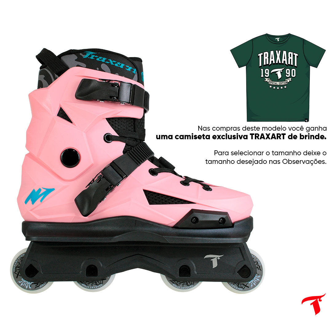 Patins Revolt Rose com Base Street - 57mm ABEC-9