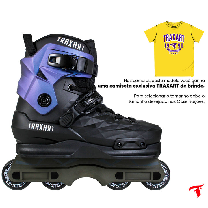 Bota Custom Preta com Base Street - Holográfico