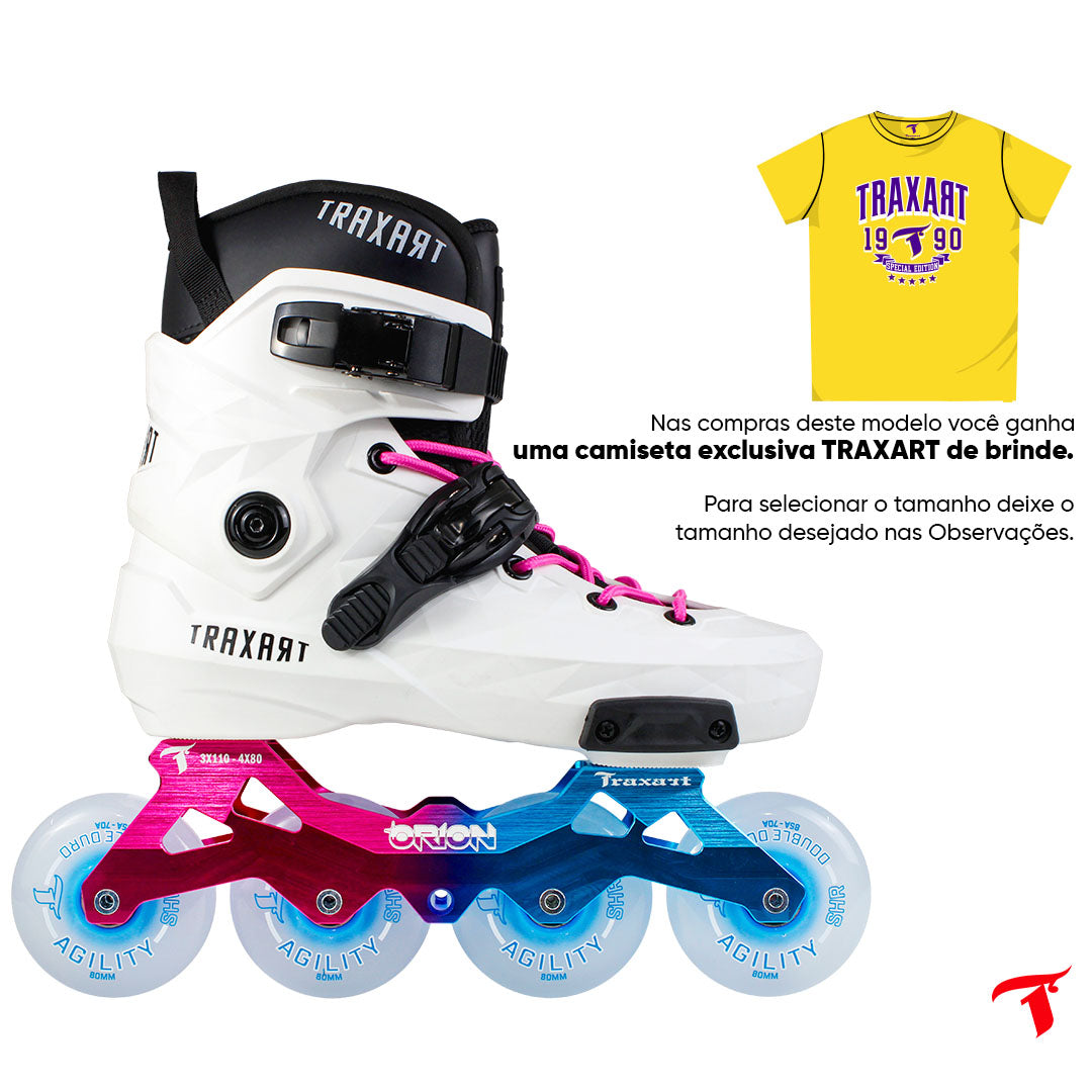 Patins Custom + Base Híbrida Orion + Rodas AGILITY 80mm