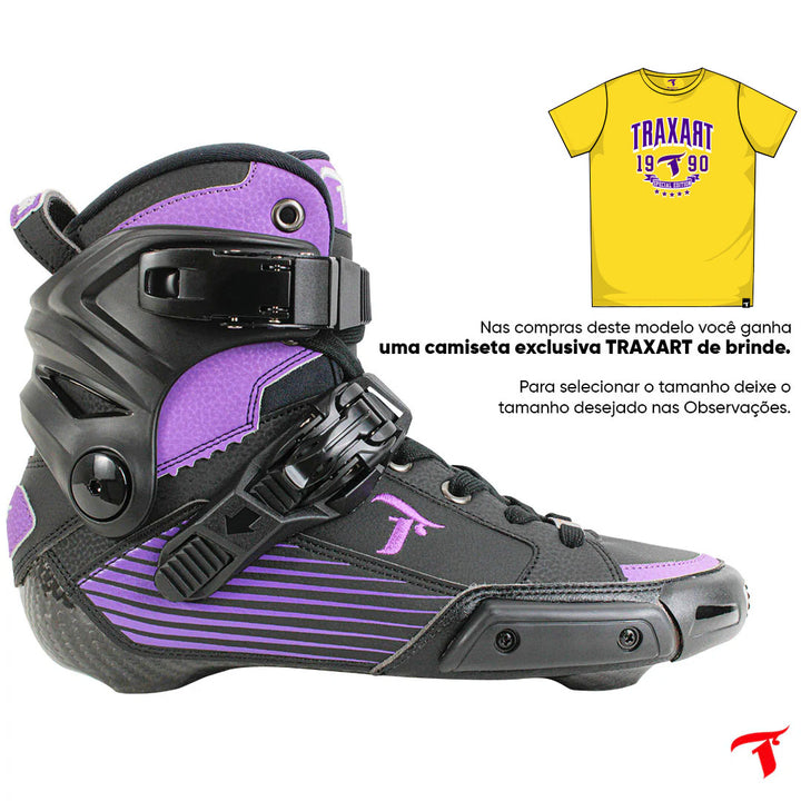Bota Freestyle Traxart Kustom Carbono Roxo
