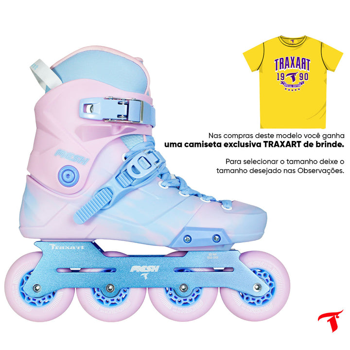 Patins Mesh 'Cotton Candy' - 80mm ABEC-9 Cromo