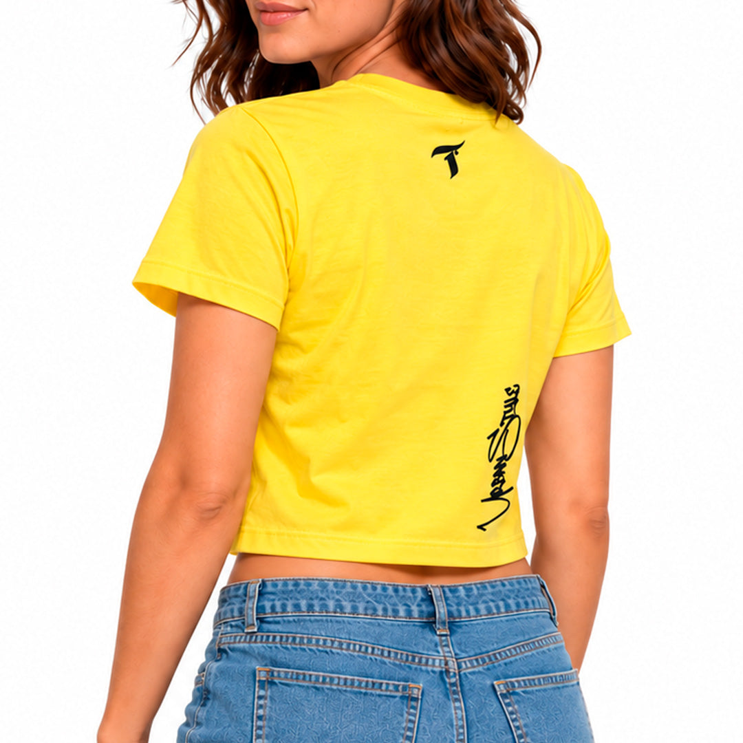 Blusinha Cropped Amarelo GD-163