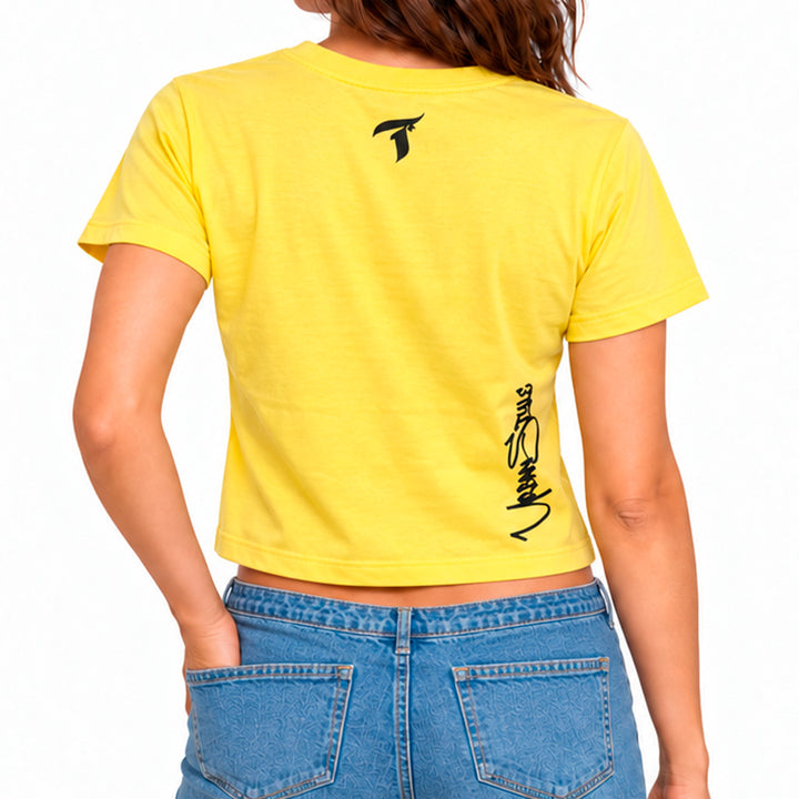 Blusinha Cropped Amarelo GD-163