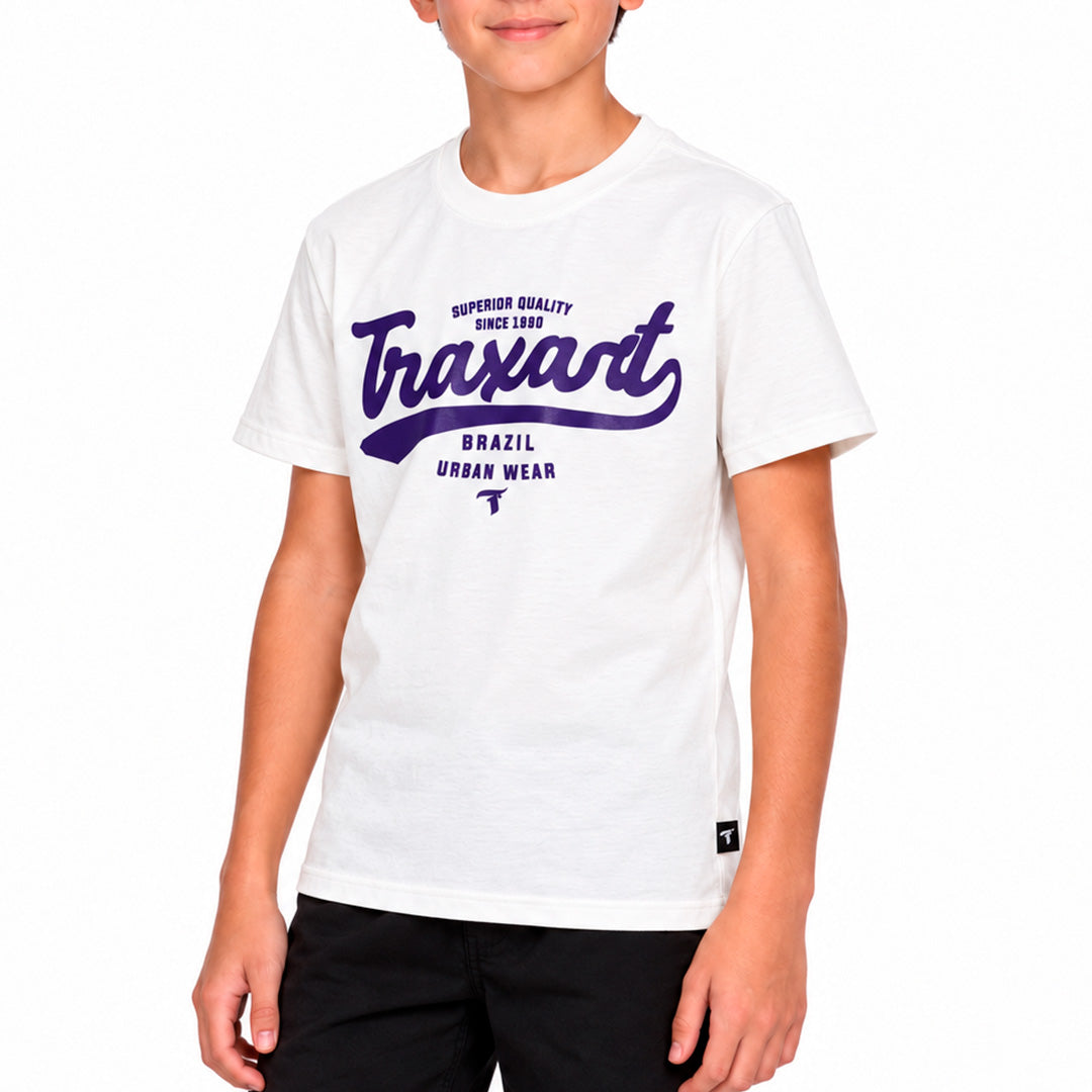 Camiseta Traxart Juvenil Style Off White GC-321