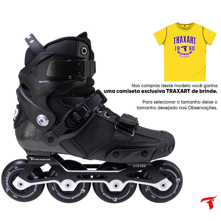 Patins Karbonik - 80mm ABEC-9 Cromo