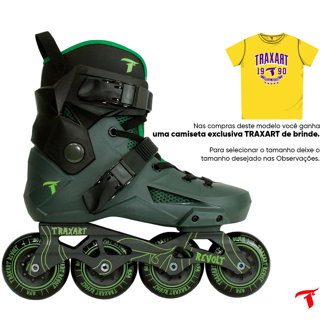 Patins Revolt Verde - 80mm ABEC-9