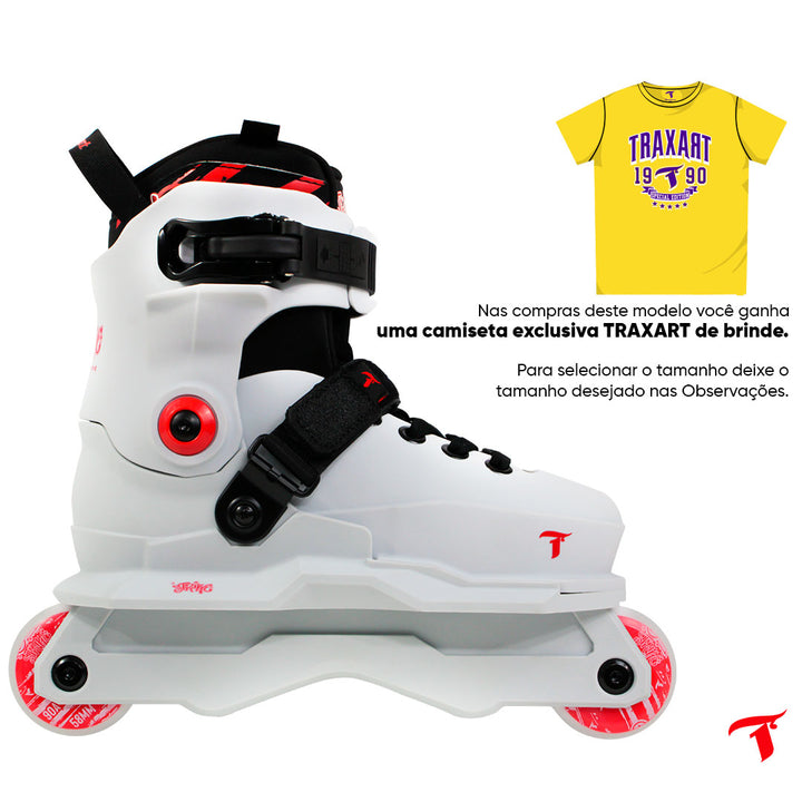 Patins Infantil Profissional Strike Cinza - 58mm ABEC-9