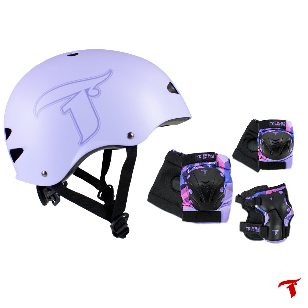 Kit Capacete de Micro Ajuste Basic Violet + Proteção GC-088