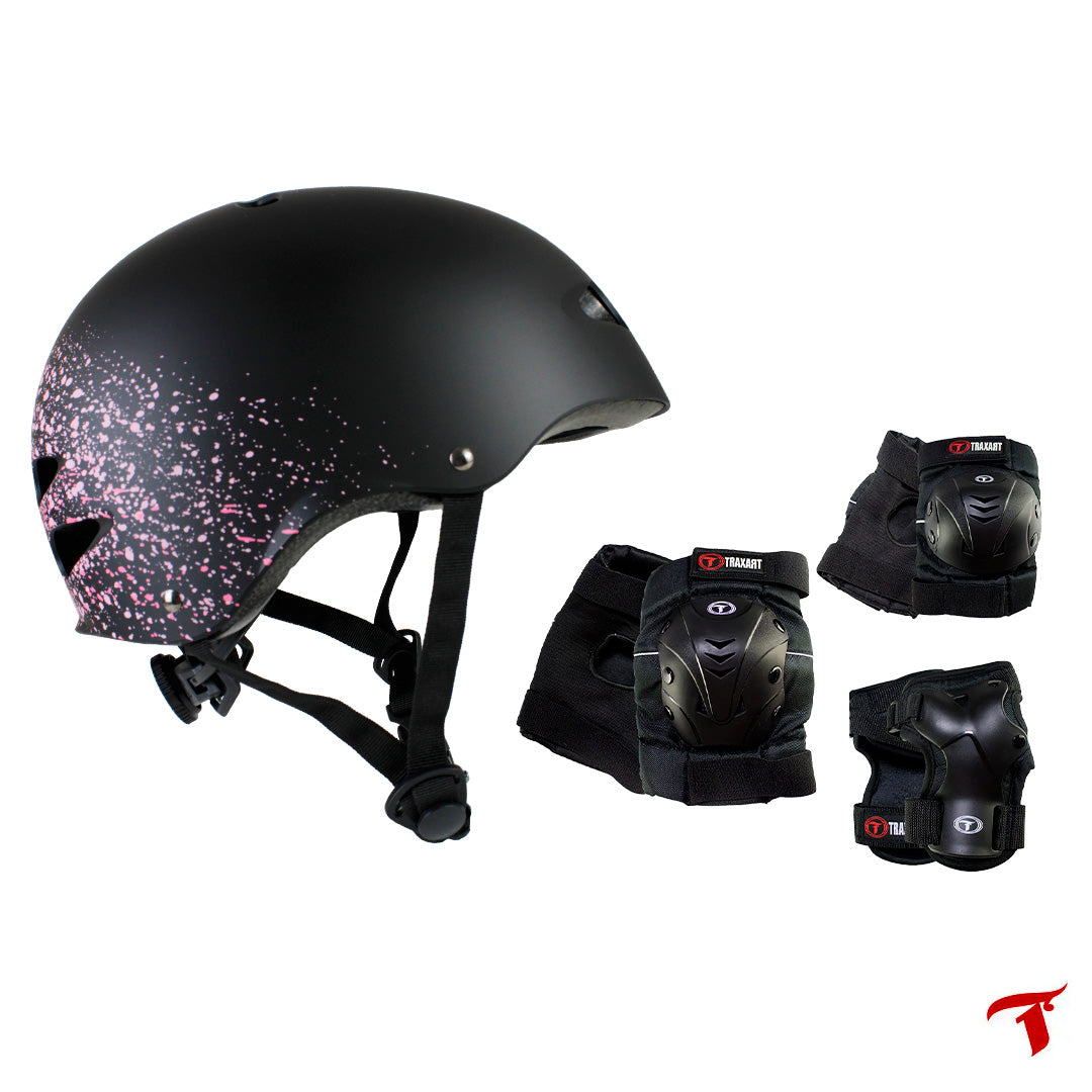 Kit Capacete de Micro Ajuste Spray Pink + Proteção DR-029