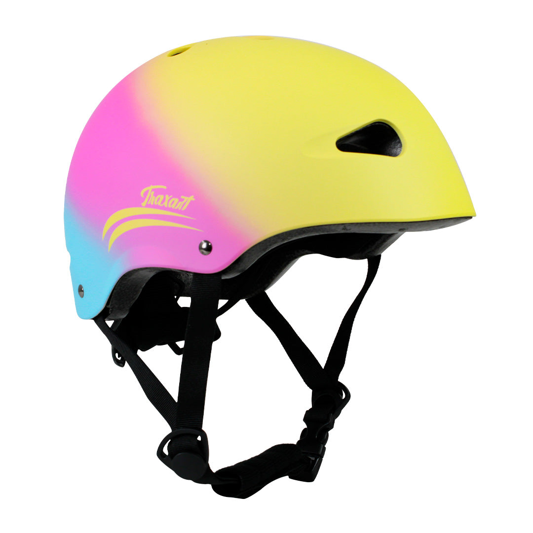 Capacete Intermediário Rainbow Amarelo e Pink GC-208