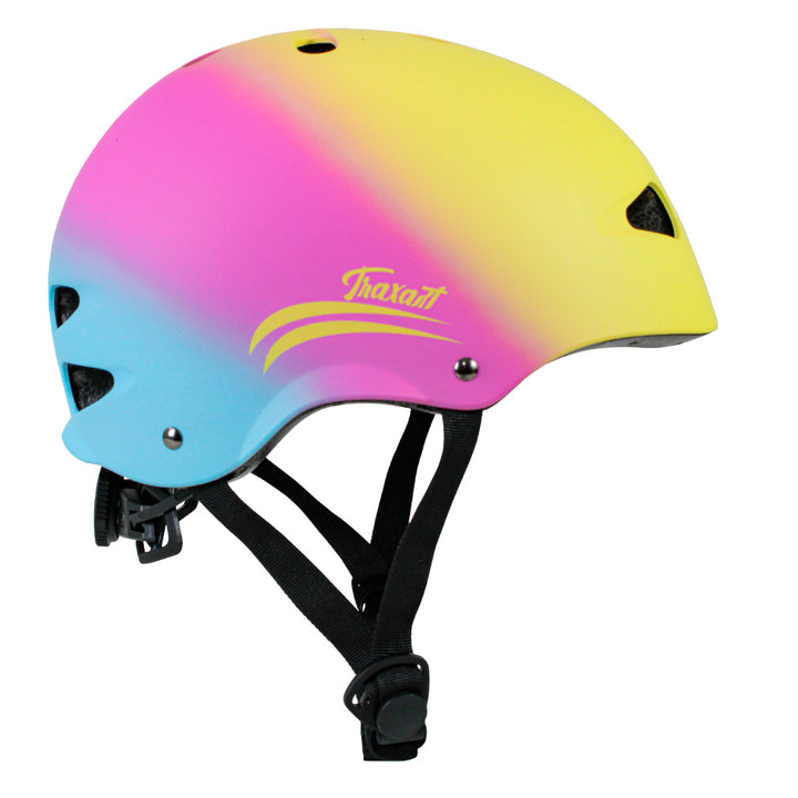 Capacete Intermediário Rainbow Amarelo e Pink GC-208